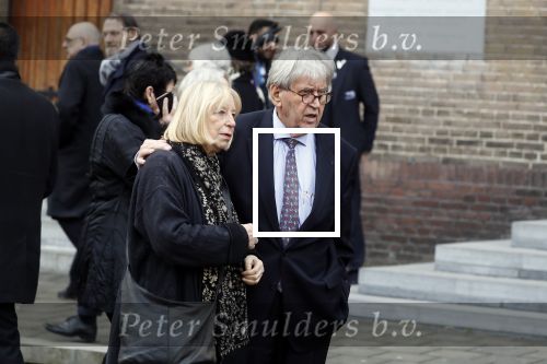 Rotterdam 20 februari 2018
Dienst voor overlijden /begrafenis Ruud Lubbers in de Laurentius Elisabeth Kathedraal. Bram Peper met vrouw