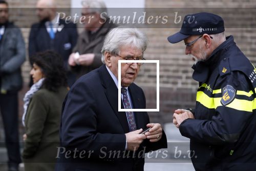 Rotterdam 20 februari 2018
Dienst voor overlijden /begrafenis Ruud Lubbers in de Laurentius Elisabeth Kathedraal. Bram Peper met vrouw