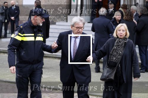 Rotterdam 20 februari 2018
Dienst voor overlijden /begrafenis Ruud Lubbers in de Laurentius Elisabeth Kathedraal. Bram Peper met vrouw