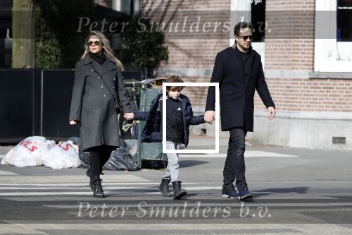 Amsterdam 4 maart 2018
Chantal Janzen zwanger met man Marco en zoontje James