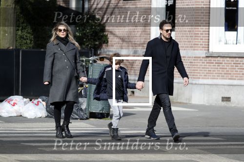 Amsterdam 4 maart 2018
Chantal Janzen zwanger met man Marco en zoontje James