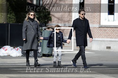 Amsterdam 4 maart 2018
Chantal Janzen zwanger met man Marco en zoontje James