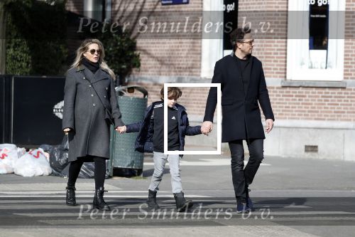 Amsterdam 4 maart 2018
Chantal Janzen zwanger met man Marco en zoontje James
