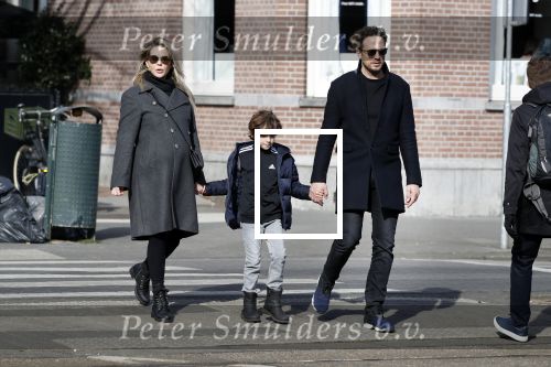 Amsterdam 4 maart 2018
Chantal Janzen zwanger met man Marco en zoontje James