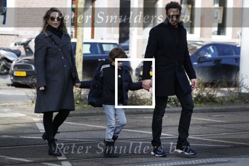 Amsterdam 4 maart 2018
Chantal Janzen zwanger met man Marco en zoontje James