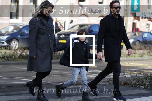 Amsterdam 4 maart 2018
Chantal Janzen zwanger met man Marco en zoontje James
