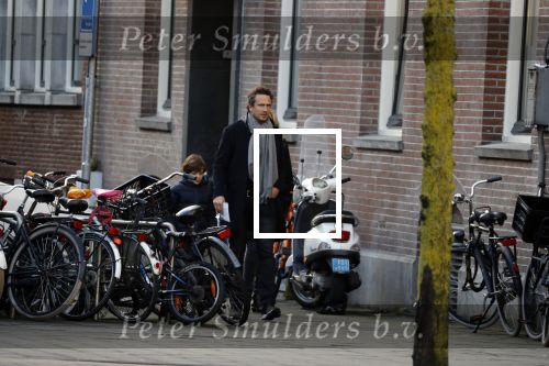 Amsterdam 15 februari 2018 
Chantal janzen met man Marco en zoon naar verloskundigenpraktijk