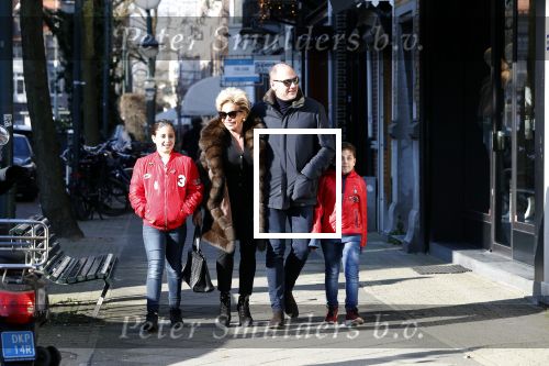 Amsterdam 23 februari 2018
Connie Witteman met verloofde Eugene v Dun en haar twee kleinkinderen