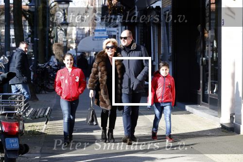 Amsterdam 23 februari 2018
Connie Witteman met verloofde Eugene v Dun en haar twee kleinkinderen