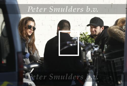 Amsterdam 18 februari 2018 
Daley Blind met zijn vriendin Candy-Rae Fleur. Ze zaten op terras en gingen daarna naar hun huis in Amsterdam zuid