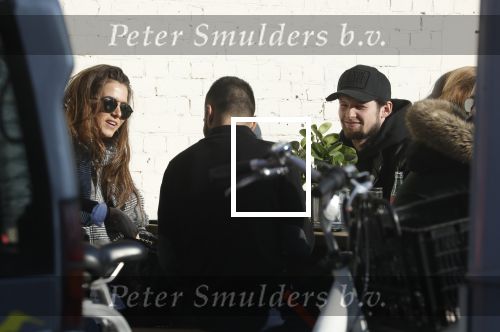 Amsterdam 18 februari 2018 
Daley Blind met zijn vriendin Candy-Rae Fleur. Ze zaten op terras en gingen daarna naar hun huis in Amsterdam zuid