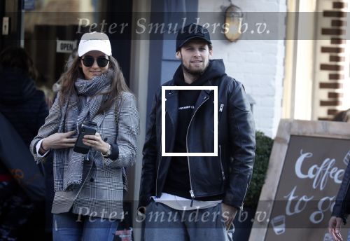 Amsterdam 18 februari 2018 
Daley Blind met zijn vriendin Candy-Rae Fleur. Ze zaten op terras en gingen daarna naar hun huis in Amsterdam zuid