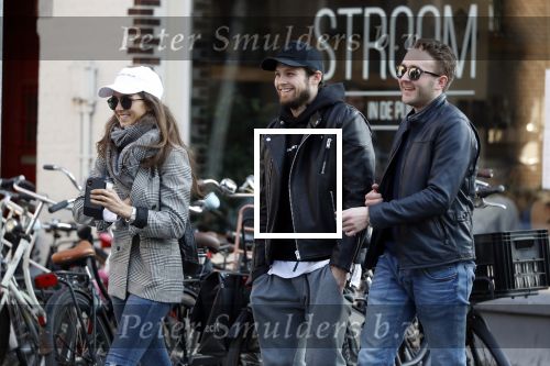 Amsterdam 18 februari 2018 
Daley Blind met zijn vriendin Candy-Rae Fleur. Ze zaten op terras en gingen daarna naar hun huis in Amsterdam zuid