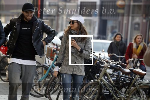 Amsterdam 18 februari 2018 
Daley Blind met zijn vriendin Candy-Rae Fleur. Ze zaten op terras en gingen daarna naar hun huis in Amsterdam zuid