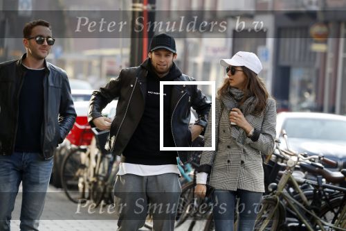 Amsterdam 18 februari 2018 
Daley Blind met zijn vriendin Candy-Rae Fleur. Ze zaten op terras en gingen daarna naar hun huis in Amsterdam zuid