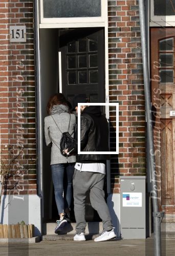 Amsterdam 18 februari 2018 
Daley Blind met zijn vriendin Candy-Rae Fleur. Ze zaten op terras en gingen daarna naar hun huis in Amsterdam zuid