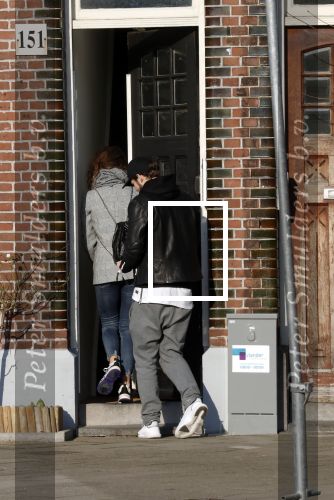 Amsterdam 18 februari 2018 
Daley Blind met zijn vriendin Candy-Rae Fleur. Ze zaten op terras en gingen daarna naar hun huis in Amsterdam zuid