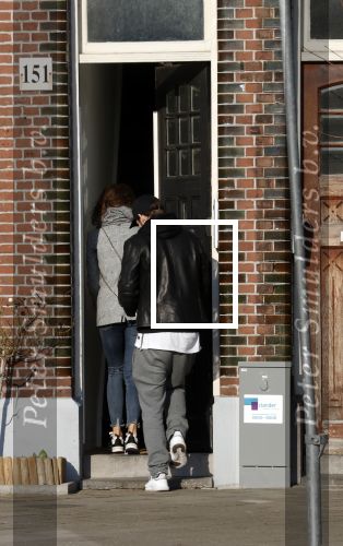 Amsterdam 18 februari 2018 
Daley Blind met zijn vriendin Candy-Rae Fleur. Ze zaten op terras en gingen daarna naar hun huis in Amsterdam zuid