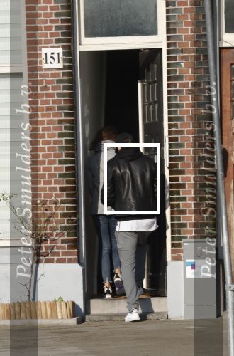 Amsterdam 18 februari 2018 
Daley Blind met zijn vriendin Candy-Rae Fleur. Ze zaten op terras en gingen daarna naar hun huis in Amsterdam zuid
