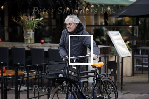 Amsterdam 8 maart 2018
Derek de Lint met zijn fiets bij de Albert Cuyp