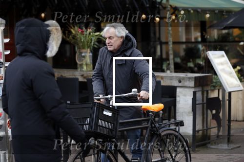 Amsterdam 8 maart 2018
Derek de Lint met zijn fiets bij de Albert Cuyp