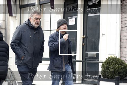Amsterdam 3 maart 2018  
Eddy Terstal en Rob Hoogland op straat in Amsterdam