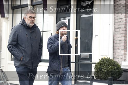 Amsterdam 3 maart 2018  
Eddy Terstal en Rob Hoogland op straat in Amsterdam