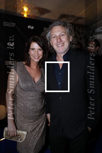 Amsterdam 9 maart 2018 
Boekenbal 2018 in de schouwburg van Amsterdam. Edwin Winkels met partner