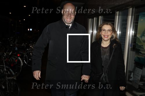 Amsterdam 12 maart 2018
Elle v Rijn met partner op straat in Amsterdam