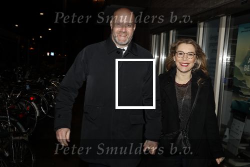 Amsterdam 12 maart 2018
Elle v Rijn met partner op straat in Amsterdam