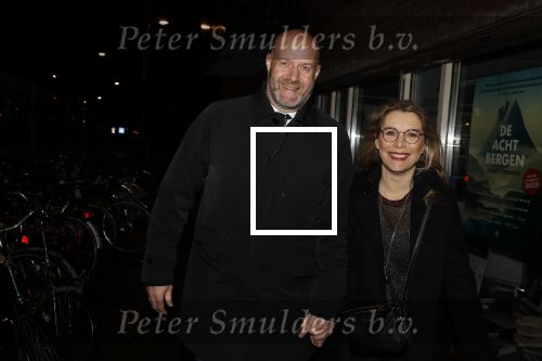 Amsterdam 12 maart 2018
Elle v Rijn met partner op straat in Amsterdam