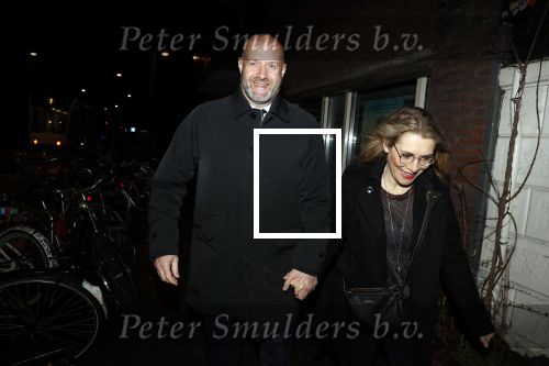 Amsterdam 12 maart 2018
Elle v Rijn met partner op straat in Amsterdam