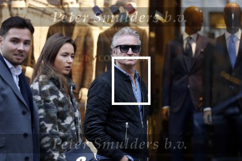 Amsterdam 11 februari 2018 
Erland Galjaard met zijn dochter op pc hooftstraat