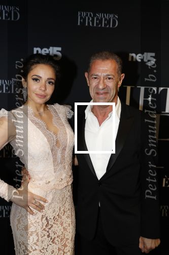 Amsterdam 6 februari 2018
Premiere 50 shades Freed in Tuschinski. fajah Lourens met Roland Kahn