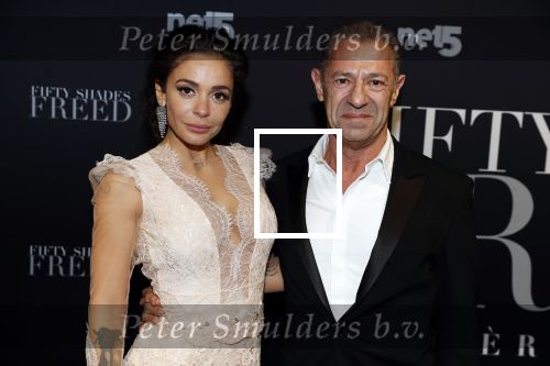 Amsterdam 6 februari 2018
Premiere 50 shades Freed in Tuschinski. fajah Lourens met Roland Kahn