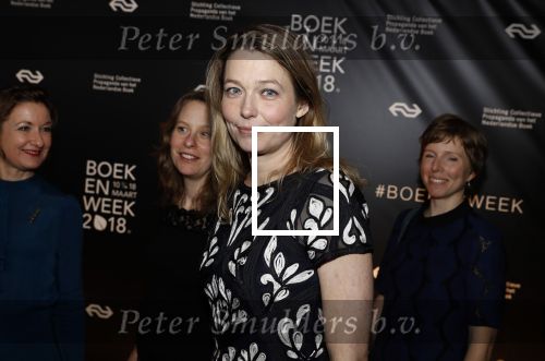 Amsterdam 9 maart 2018 
Boekenbal 2018 in de schouwburg van Amsterdam.
Femke v d Laan kwam met vriendinnen