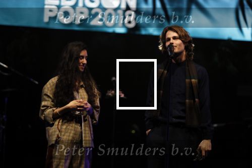 Amsterdam 12 februari 2018
Uitreiking Edison muziekprijzen in de westergasfabriek. Folkert Verdoorn en Naaz