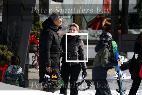 Lech/ Oberlech 25 februari 2018
Frank Rijkaard met zijn vrouw Stephanie Rijkaard en hun zoon in Lech