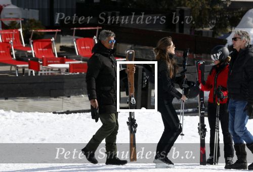 Lech/ Oberlech 25 februari 2018
Frank Rijkaard met zijn vrouw Stephanie Rijkaard en hun zoon in Lech
