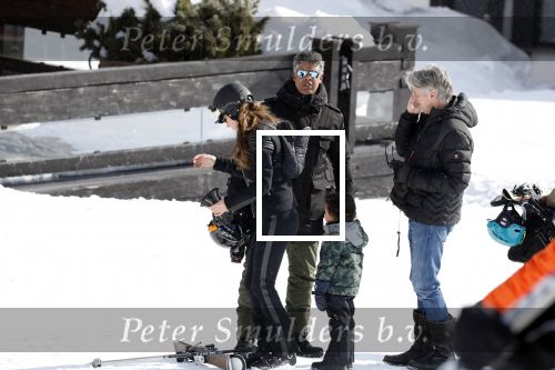 Lech/ Oberlech 25 februari 2018
Frank Rijkaard met zijn vrouw Stephanie Rijkaard en hun zoon in Lech