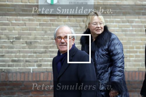 Rotterdam 20 februari 2018
Dienst voor overlijden /begrafenis Ruud Lubbers in de Laurentius Elisabeth Kathedraal.
Frans Weisglas met vrouw
