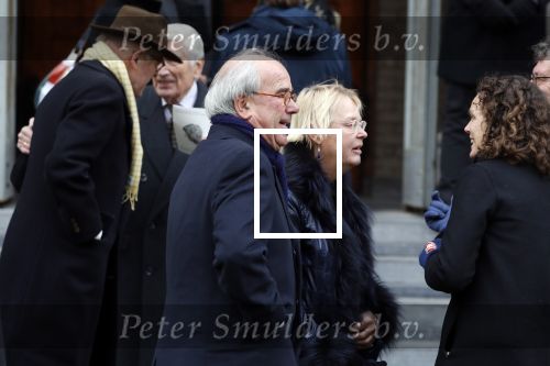 Rotterdam 20 februari 2018
Dienst voor overlijden /begrafenis Ruud Lubbers in de Laurentius Elisabeth Kathedraal.
Frans Weisglas met vrouw