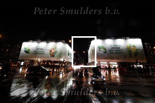 Amsterdam 3 februari 2018 
Reclame Fuztea van Maxtension op de v Baerlestraat