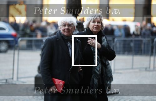 Amsterdam 3 februari 2018 
Prinses Beatrix viert haar 80e verjaardag in het paleis op de dam. Geert Mak en zijn vrouw