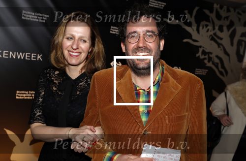 Amsterdam 9 maart 2018 
Boekenbal 2018 in de schouwburg van Amsterdam. Gijs Groenteman met partner