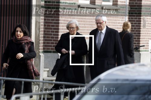 Rotterdam 20 februari 2018
Dienst voor overlijden /begrafenis Ruud Lubbers in de Laurentius Elisabeth Kathedraal. hanja Maij Weggen en haar man Peter Maij