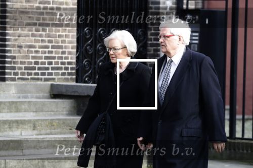 Rotterdam 20 februari 2018
Dienst voor overlijden /begrafenis Ruud Lubbers in de Laurentius Elisabeth Kathedraal. hanja Maij Weggen en haar man Peter Maij
