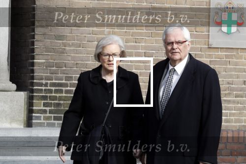 Rotterdam 20 februari 2018
Dienst voor overlijden /begrafenis Ruud Lubbers in de Laurentius Elisabeth Kathedraal. hanja Maij Weggen en haar man Peter Maij