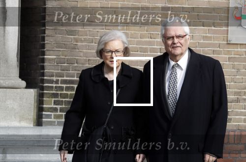 Rotterdam 20 februari 2018
Dienst voor overlijden /begrafenis Ruud Lubbers in de Laurentius Elisabeth Kathedraal. hanja Maij Weggen en haar man Peter Maij