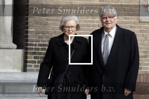 Rotterdam 20 februari 2018
Dienst voor overlijden /begrafenis Ruud Lubbers in de Laurentius Elisabeth Kathedraal. hanja Maij Weggen en haar man Peter Maij